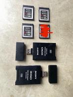 Cartes SONY XQD 128GB et 64GB, Audio, Tv en Foto, Gebruikt, Videocamera, XQD, Ophalen of Verzenden
