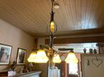Vintage art deco beige gemarmerde opaline luster, Antiek en Kunst, Antiek | Verlichting, Ophalen of Verzenden