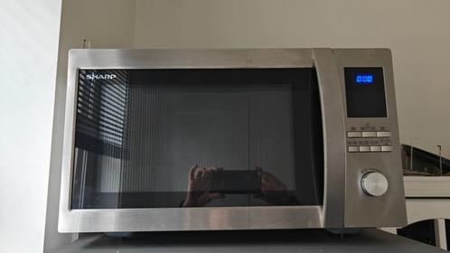 Sharp microgolfoven combi oven, Elektronische apparatuur, Microgolfovens, Gebruikt, Vrijstaand, Combi-microgolfoven, 45 tot 60 cm