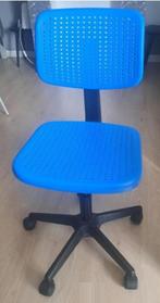 Chaise de bureau bleu IKEA, Enlèvement, Comme neuf, Bleu, Chaise de bureau