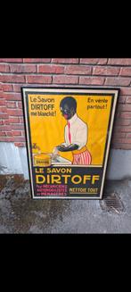 Super Rare 1930's French Dirtoff Soap Advertising Poster, Ophalen of Verzenden, Zo goed als nieuw