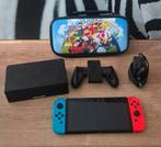 Nintendo switch oled compleet in perfecte staat met etui, Games en Spelcomputers, Ophalen of Verzenden, Zo goed als nieuw, Switch OLED
