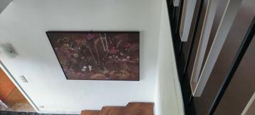 Uniek batik tafereel in kader beschikbaar voor biedingen