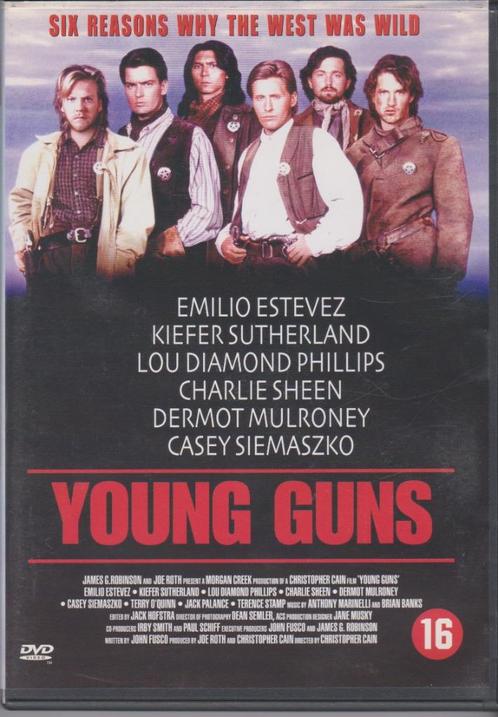 DVD - YOUNG GUNS, CD & DVD, DVD | Action, Comme neuf, Action, À partir de 16 ans, Enlèvement ou Envoi