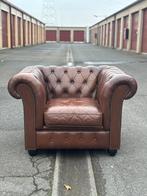 Fauteuil chesterfield, Enlèvement ou Envoi, Comme neuf, Cuir