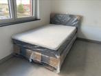 Kinderboxspring kleur grijs 120x200 zo goed als nieuw, Ophalen, Tweepersoons, Zo goed als nieuw, 120 cm