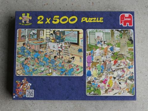 Puzzel Jan Van Haasteren 2 x 500 stuks, Hobby en Vrije tijd, Denksport en Puzzels, Zo goed als nieuw, Legpuzzel, 500 t/m 1500 stukjes