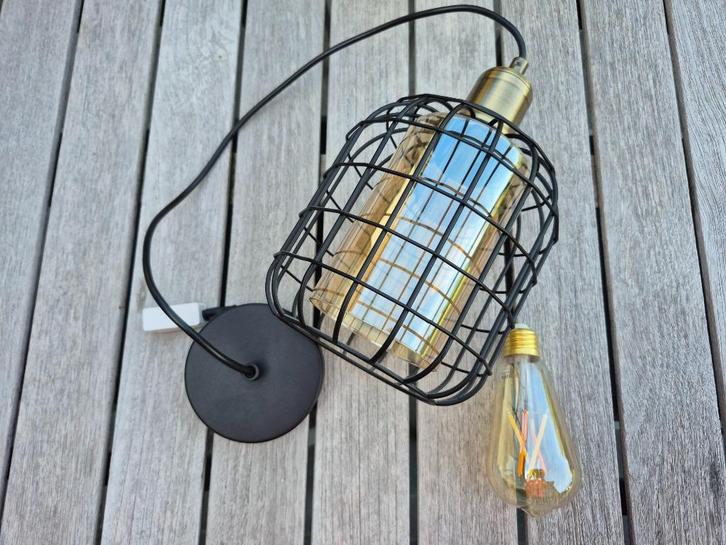 EGLO hanglamp CHISLE, Huis en Inrichting, Lampen | Hanglampen, Zo goed als nieuw, 50 tot 75 cm, Glas, Metaal, Ophalen of Verzenden