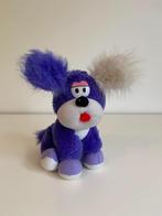 Peluche blanche et mauve chien, Enlèvement ou Envoi, Utilisé, Chien