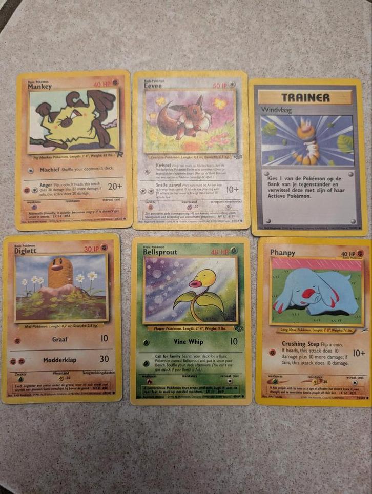 6 POKOMON KAARTEN, Hobby & Loisirs créatifs, Jeux de cartes à collectionner | Pokémon, Enlèvement ou Envoi