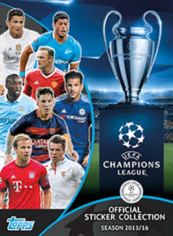 UEFA Champions League 2015-2016 Topps stickers, Hobby en Vrije tijd, Stickers en Plaatjes, Zo goed als nieuw, Meerdere stickers