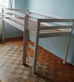 Lit surélevé Ties - blanc patiné, Enlèvement, 180 cm ou plus, 85 à 100 cm, Lit mezzanine ou Lit superposé