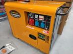 Stroomgroep/generator Diesel 9500w 11,9kva nieuw gratis bezo, Doe-het-zelf en Bouw, Aggregaten, Dieselolie, Geluidgedempt, Nieuw