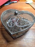 Juwelenkistje hart  met juwelen, Handtassen en Accessoires, Overige Accessoires, Ophalen of Verzenden, Zo goed als nieuw