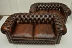 Engelse Chesterfield 2,5 + 2 set KOOPZONDAG 3 MAART, Maison & Meubles, Canapés | Coins salons complets, Enlèvement ou Envoi