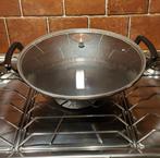 WOK en fonte Cyril Lignac de 36 cm, Maison & Meubles, Cuisine | Casseroles & Poêles, Enlèvement, Fonte, Wok