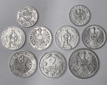 Oostenrijk Schilling 1946 - 1957 Aluminium Munten Coins