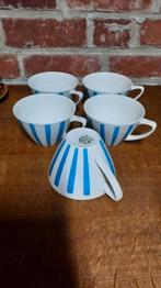 Boch expo kopjes streep blauw., Ophalen of Verzenden