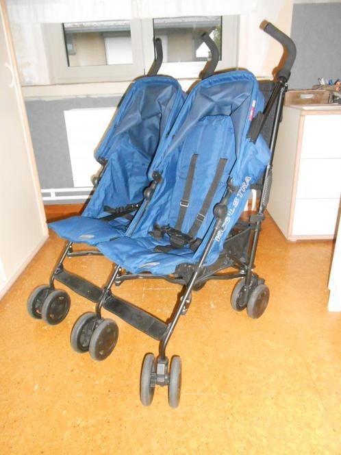 Dubbele buggy, Kinderen en Baby's, Buggy's, Zo goed als nieuw, Koelstra, Duomodel, Regenhoes, Verstelbare rugleuning, Ophalen