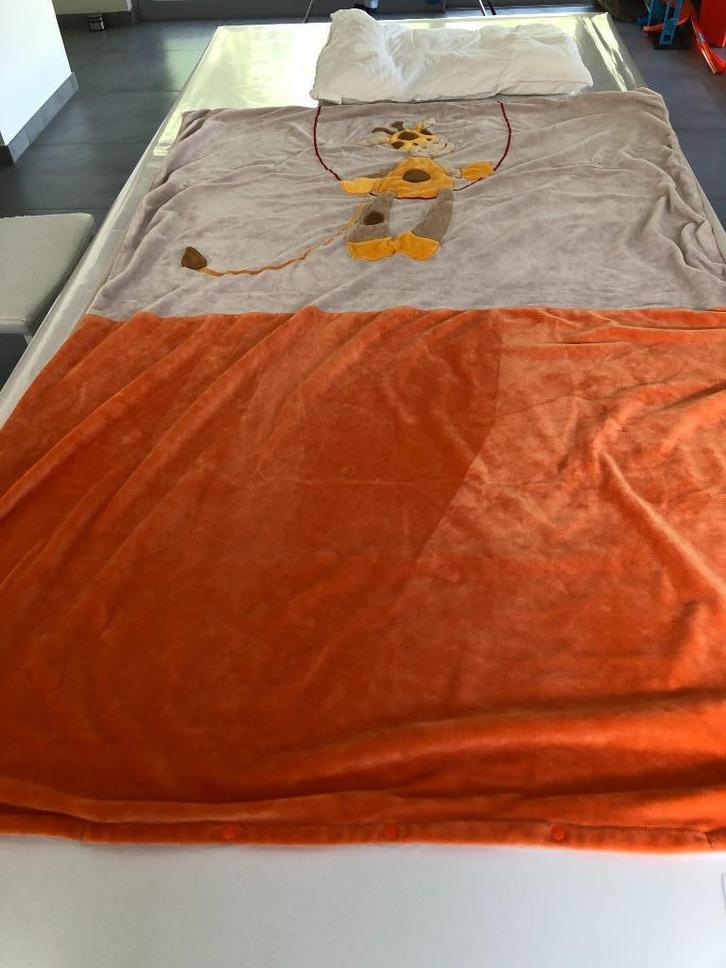 Vierseizoens kinderdonsdeken + overtrek + kussen + sloop, Kinderen en Baby's, Kinderkamer | Beddengoed, Gebruikt, Deken of Dekbed