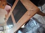Teak eettafel met natuurstenen, Huis en Inrichting, Ophalen, Gebruikt
