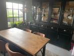 Kast en tafel (samen of apart) - vol hout, Ophalen, 200 cm of meer, 150 tot 200 cm, Zo goed als nieuw
