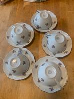 5 vintage kopjes en schotels, Ophalen of Verzenden