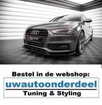 maxton Spoiler Splitter Lip Geschikt Voor Audi S4 A4 B8 Face, Auto diversen, Tuning en Styling, Verzenden