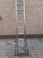 Alu ladder in zeer goede staat,2 x 3,75 m, Doe-het-zelf en Bouw, Ladders en Trappen, Ophalen, Zo goed als nieuw, Ladder