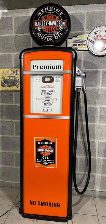 Vintage Gilbarco Harley Davidson brandstofpomp als nieuw beschikbaar voor biedingen