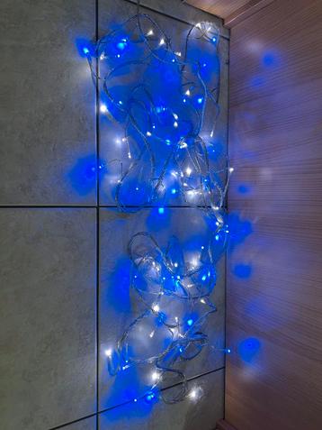 84 led lichtkoord 6m blauw-wit met patronen