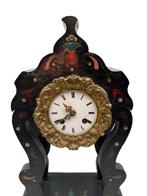 Pendule Napoléon III noire en bois laqué – XIXᵉ siècle, Enlèvement ou Envoi