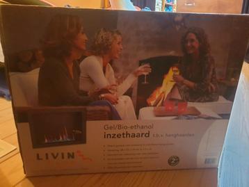 nieuw inzethaard bio ethanol + schouwombouw van Livin flame beschikbaar voor biedingen