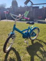 Kinderfiets 16 inch blauw roze meisjesfiets, Ophalen