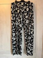 broek msmode zwart creme rekker nooit gedragen large 46-48, Enlèvement ou Envoi, Comme neuf, Pantalon ou Jeans, MS Mode