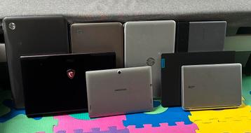8 stuk  laptops te koop( 7 stuks werken, 1 stuk start niet) beschikbaar voor biedingen