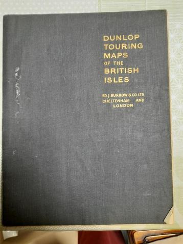 Dunlop, touring maps, landkaart Engeland in kleur. 