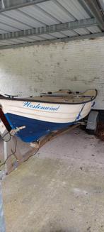 Vissersboot met trailer, Watersport en Boten, Vis- en Consoleboten, Ophalen, Zo goed als nieuw