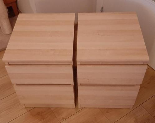2 kleine nachtkastjes van Kullen Ikea - H49 x B35 x D40cm, Huis en Inrichting, Slaapkamer | Nachtkastjes, Gebruikt, Minder dan 55 cm