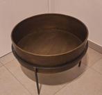 Metalen bijzettafel in industriële stijl, Ophalen, Minder dan 45 cm, Gebruikt, Metaal of Aluminium