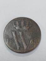 1/2 cent  1863 Nederland, Postzegels en Munten, Munten | Nederland, Ophalen of Verzenden