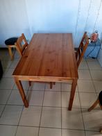 Table et 4 chaises en bois ikea, Ophalen of Verzenden, Gebruikt