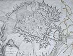 Plattegrond kaart Ieper 1744 Ypres, Ophalen of Verzenden