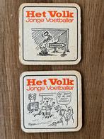 Bierviltjes HET VOLK / jonge voetballer, Enlèvement ou Envoi, Comme neuf, Sous-bock, Autres marques
