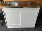 Kitchenette- Kastje met spoelbak zonder sifon., Ophalen, Zo goed als nieuw