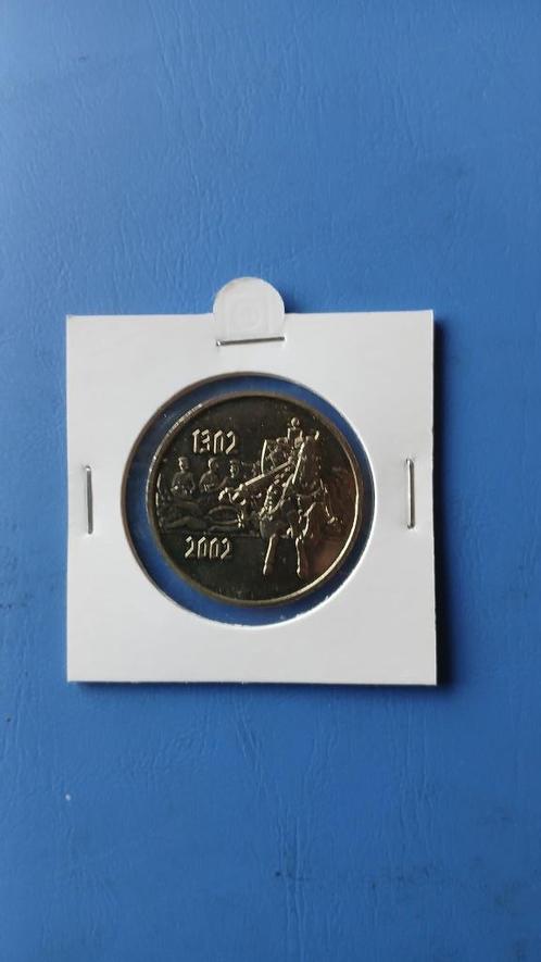 médaille bataille des éperons d'or 2002 Belgique, Postzegels en Munten, Penningen en Medailles, Overige materialen, Ophalen of Verzenden