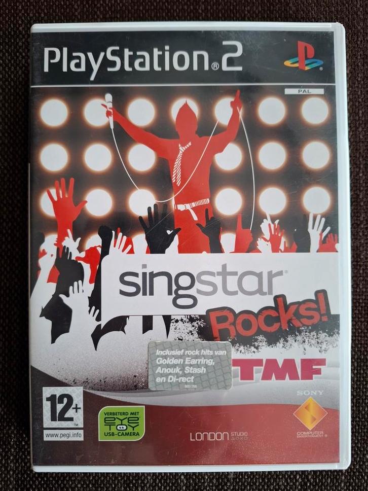PS2 Singstar Rocks! TMF (compleet), Games en Spelcomputers, Games | Sony PlayStation 2, Zo goed als nieuw, Ophalen of Verzenden