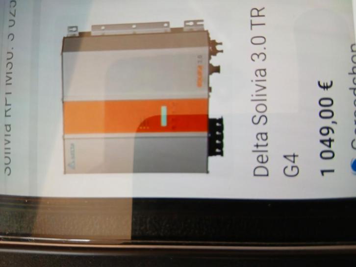 Onduleur delta solivia + 24 panneaux, Diversen, Overige Diversen, Gebruikt, Ophalen