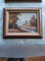 2mooie schilderijtjes  van 24 op19cm, Antiek en Kunst, Kunst | Schilderijen | Klassiek, Ophalen