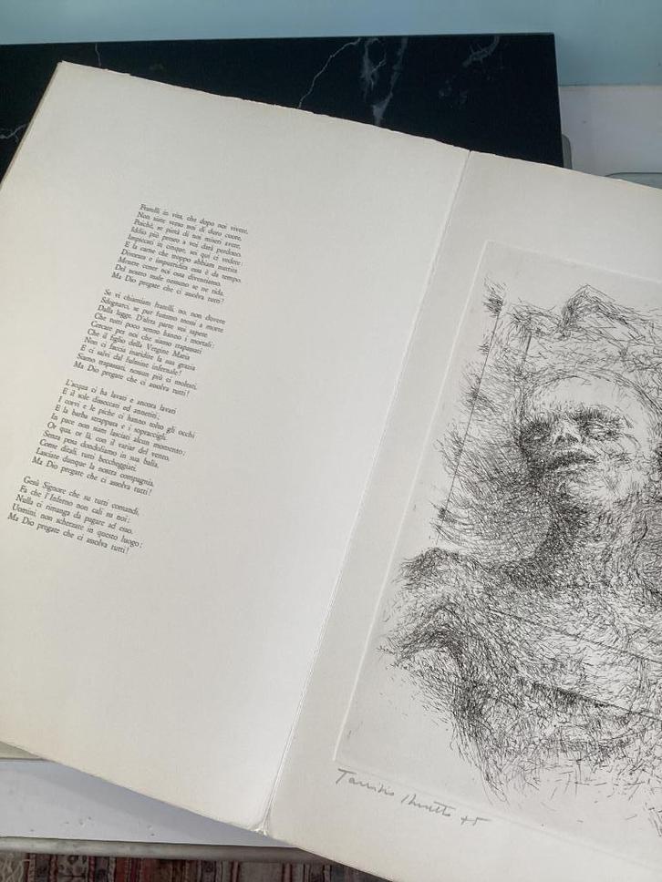 Gravure Ballata degli impiccati Francois Villon. 261/AE., Antiek en Kunst, Kunst | Etsen en Gravures, Ophalen of Verzenden